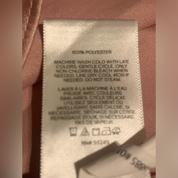 Express fairycore polyester pink cami blouse with open effect and straps - Picture 7 of 7